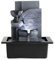Dyna-Living Indoor Tabletop Fountain Water Fountain with LED Light and Calming Water Sound Relaxation Fountain for Home Bedroom Office Décor