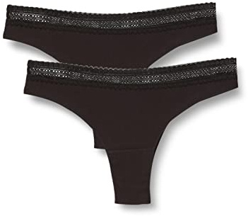 sloggi Donna Go Ribbed Brazil C2P, Nero, XL