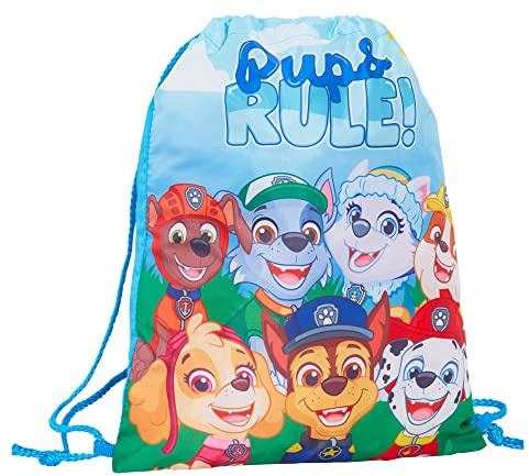 Paw Patrol Bolsa con cordón Marshall Chase PE Kit de entrenamiento bolsa de gimnasio para niños bolsa de natación mochila guardería