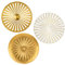3er-Set Boho Gold Wandskulpturen Runde Wanddekoration Metall Wandschmuck Dekorationen 3D Metallbilder Modernes Kunstwerk für Haus Wohnzimmer Esszimmer Schlafzimmer Küche Korridor(30cm*30cm), Typ-3