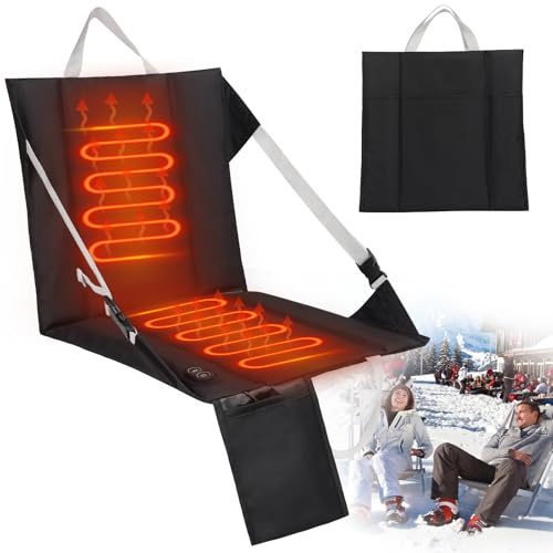 HUIJUTCHEN Asiento de estadio con calefacción para gradas, cojín de estadio portátil con calefacción