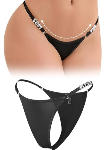 ohyeahlady Grande Taille Mini String Femme Sexy Chic Hot Micro Maillot de Bain String Ficelle Tanga sans Couture Micro String de Bain Bikini sous Vetements Feminins Thong S-XXL