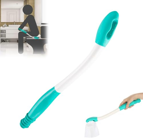 Ayuda para el Inodoro, Self Wipe Aid Helper, Ayuda para Limpiar los Glúteos, 38 CM Herramientas para el Inodoro Bottom Wiper, de Largo Alcance, Cómodo, para Personas Mayores de Movilidad