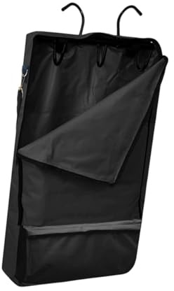 Sharplace Bolsa de Brida para Caballos, Cuerda de Resistente Al Desgarro, Testera, Arnés de Regalo con Soporte de Silla de Montar de 3 Puntas, Mantiene La, Negro