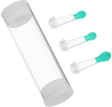 TOKIDNY 3 Cucharas Limpiadoras de Oídos de Silicona Puntas Reemplazables, Kit de Limpieza de Oídos para Uso en Casa, Cómodo y Fácil de Reemplazar, Paquete de 3 Unidades