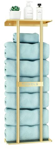 Bathroom Towel Storage Rack,Wall Mounted Bath Towel Holder