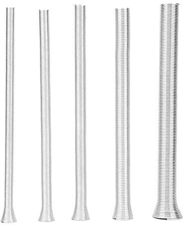 Fjäderrörsats – 21 cm superelastiskt stål fjäderrör böjare PVC elektrisk tråd böjningsrör (5 st/paket)