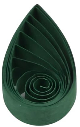 ODETOJOY Quilling Papierstreifen 3mm Dunkelgrün - Set für Papier Quilling Handwerk, 54cm Länge