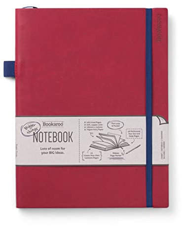 IF IBookaroo Bigger Things Carnet de notes Rouge foncé