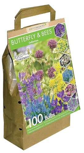 Bees & Butterflies Bulbs Collection | Big Buy Value Pack | 100 Spring Flowering Bulbs | 6 Varieties | Bee & Butterfly Friendly