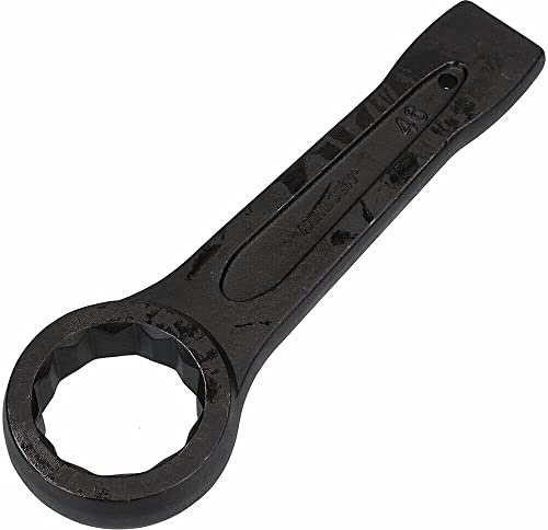 Boxonly 27MM Slogging Ring Spanner Striking Straight Handle Box End Wrench Metric Single