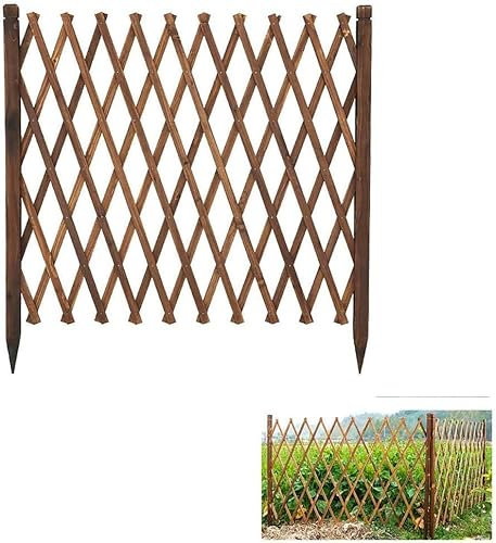 ELzEy Zaun Holz Zaun Gitter Dekoration Teleskop Leitplanke Outdoor Garten Zaun Zaun Panel Garten Spalier Haustier Zaun