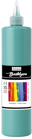 SÜDOR Peinture Acrylique 500 ML Convient pour l'acrylique Peinture Artistique hautement pigmentée à Peindre sur Bois, Toile, Pierre, Papier, Tissu, métal. Imperméable. Ve