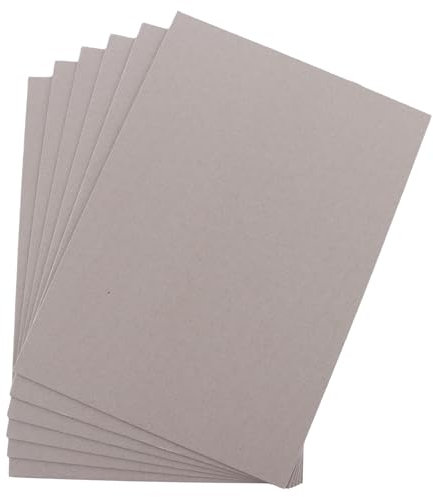 ASelected A4 Greyboard 50 Sheets Mount Board Backing Board Model Making Presentation Board Recycled Extra Thick 1000 Micron Recycled Card Sturdy Cardboard Sheets for Crafts and DIY Projects (Grey)