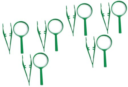 VICASKY 6 Sätze Beobachtungswerkzeuge für Kinder Beobachtungslupe für Kinder tragbare Leselupe Bruchsichere Lupe lupen Lupe pinzette Beobachtungsspielzeug für