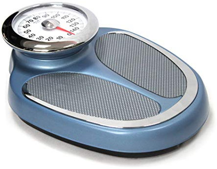 OZBME Báscula de baño mecánica, báscula médica de precisión, báscula de Peso médica de Salud Profesional, báscula analógica de Esfera Grande, Capacidad de 200 kg/440 LB