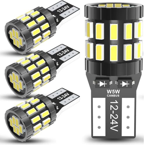 OUSHI Canbus 12V 24V Innenraumbeleuchtung Birne, 6000K Xenon Weiß Glühbirne für Boot RV Camper Kofferraumlicht Outdoor Landschaft Innenhofbeleuchtung, 4 Stück