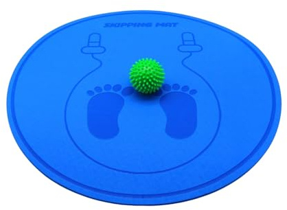 Fitness Mat Mat-23- fyrkantig hopprep, 6 mm utan halkytan | Mångsidig träningsgolvmatta, chock-absorbent träningsmatta för inomhus- och utomhus gym sessioner [ ] [ ]