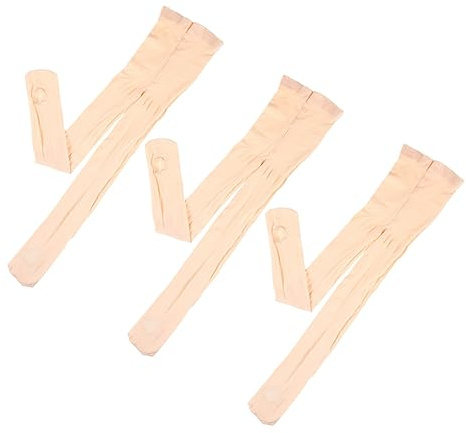 PACKOVE 3 Pares Medias Ballet para Mujer y Niña Mallas Ballet Elásticas y Duraderas S para Entrenamiento y Práctica de