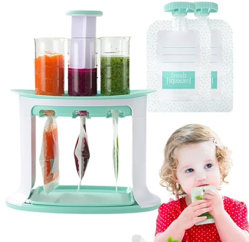 ETUCYNG Preparatore Di Purè Per Bambini - Riempipappa Riusabili Stazione di Alimentazione | Elettrodomestico per Spremute e Snack Giornalieri,Spuntini Frutta Verdura per Casa e Viaggio
