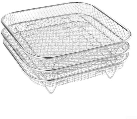 Lot de 3 supports de cuisson en acier inoxydable pour cuisson vapeur, grille de cuisson à la vapeur, insert vapeur pour casseroles de cuisson, grilles de refroidissement à gâteaux