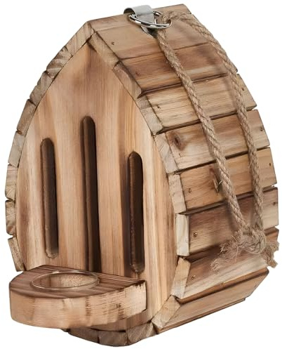 Casa de mariposas de madera para jardín al aire libre con comedero, refugio rústico para mariposas, diseño fácil de limpiar, tamaño: 7.48 x 3.62 x 5.12 pulgadas