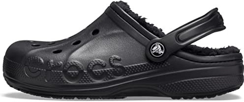 Crocs Unisex Erwachsene Baya Lined Clog Clog, Black/Black, 45/46 EU