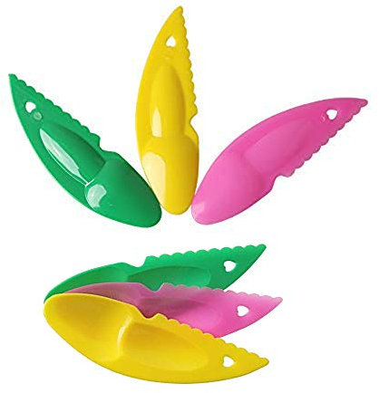Slicer Tool Fruit Gadget for Kitchen Utensil Kiwi Peeler Cutter Spoon Grapefruit and Melon Spoons Random Color 6Pcs/Set