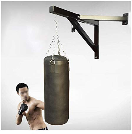 Boxsackhalterung Boxsack Wandhalterung 200kg Wandhalter Sandbag Aufhänger Ringe Feste Rahmenheimfitnessgeräte SHIJINHAO (Color : Black, Size : 77x71x53cm)
