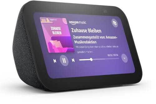 Echo Show 5 (Neueste Generation) | Kompakter smarter Touchscreen mit Alexa zum Steuern deines Smart Homes und mehr | Anthrazit