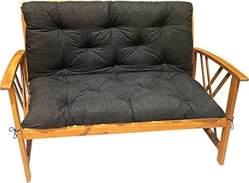 HIGH LIVING Bankauflage Sitzkissen & Rückenkissen Outdoor Polsterauflage - Gartenbankauflage für Gartenmöbel Bankkissen Sitzauflage für Gartenbank & Hollywoodschaukel (100x50x50)