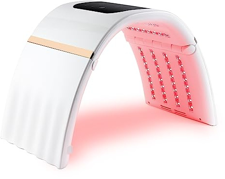Led Maske Gesicht Beauty 7 Farben,Led Gesichtsmaske Lichttherapie Mask,Lichttherapie Gesicht,Red Light Therapy Face Körper Spa,Hautverjüngung, Straffung & Aufhellung, Faltenglättung