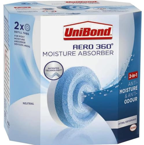 Citystores® UB Moisture Absorber Tablets Aromatherapy Ultra-Absorbent And Odour-Neutralising Aero 360°Dehumidifier Condensation Absorbers Neutral Twin Pack (2 x 450g) 0963