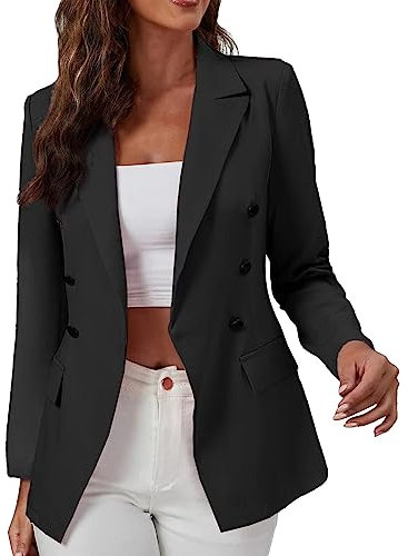 Generisch Female Klassischer Blazer Blazer Damen Slim Jersey Noos Blazer Leichte Herbstjacke Langärmeliger Anzug Herbst Winter Party Anzugjacke Offene Blazer Flieder Damen Blazer Graublau Damen