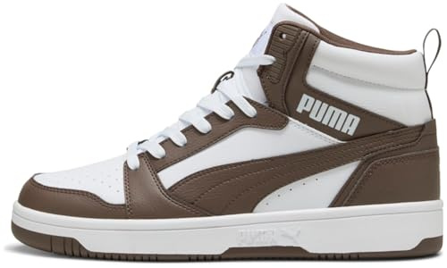 PUMA Rebound V6, Zapatillas Unisex Adulto, Puma Bronce Plano Blanco, 43 EU