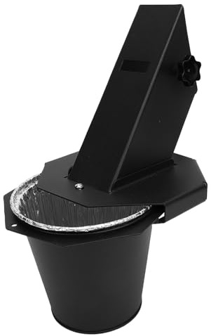 Jiawu Seau à Graisse pour Barbecue, Seau à Graisse pour Fumoir Compatible avec Les Barbecues Pit, Z et Recteq, Récupérateur de Graisse Fermé en Acier Robuste Résistant à la Chaleur