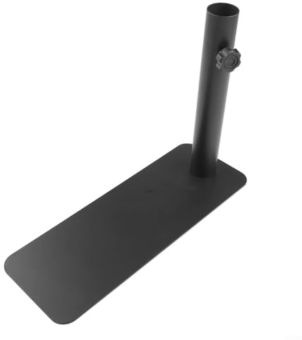 Volakebeing Supporto portatile per pneumatici per asta portabandiera, struttura in acciaio resistente, base staccabile, staffa per asta per bandiera esterna per campeggio, portellone posteriore