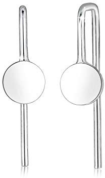 Elli Ohrringe Damen Ohrhänger Plättchen Geo Look Basic Trend aus 925 Sterling Silber