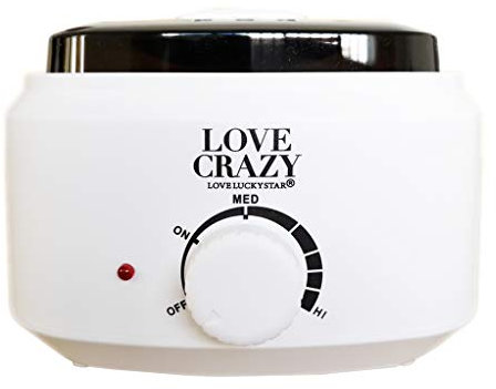 LOVECRAZY- Calentador de Cera Eléctrico para la Depilación Profesional,Set de Depilación de Cera Caliente 500ml