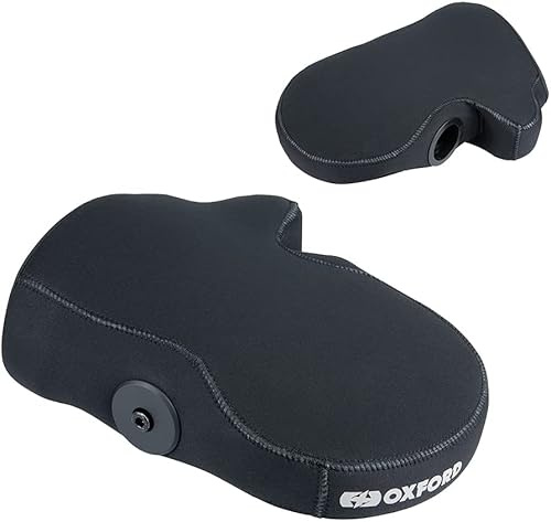 Oxford Bar End Motorcycle Bike Handlebar Muffs Thermal Waterproof New (Black)