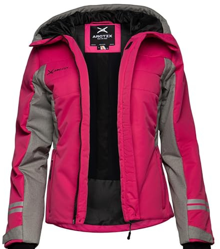 Arctix Women's Insulated Waterproof Taped Ultimate Performance Ski Snowboard Jacket, Fuchsia, Small