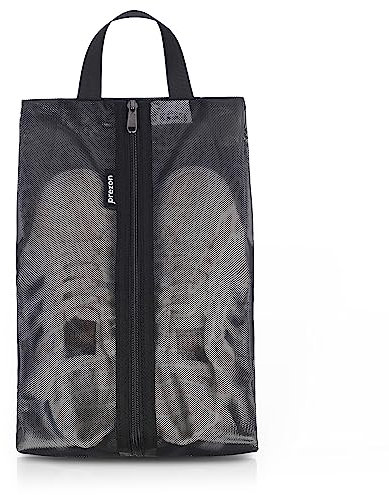 Prezon Reise Schuhbeutel, Wasserfeste TPU-Mesh, Robuster YKK-Reißverschluss, Schmutzabweisender Schuhsack, Schuhorganizer, Schuhtasche mit Reißverschluss für die Reise oder die Aufbewahrung zu Hause