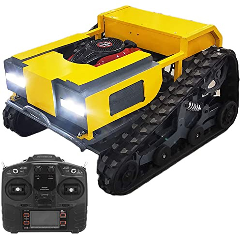 JODAIS Cortacésped de Gasolina, cortacésped Robot, cortacésped de Gasolina de Cuatro Tiempos de 9,5 HP con Control Remoto, Equipo de Cuidado del césped, cortacésped sobre orugas Sube hasta 30°