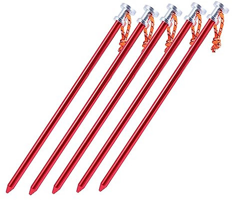 Toddmomy 5piezas Clavijas De Tienda para Camping Estacas De De Estacas De Jardín para Suelo Duro para Tiendas De Campaña