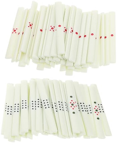 ifundom 88St Chip-Stick Mahjong-Chips Mahjong Zubehör Mahjong Spiele Teile Billard Zubehör für Aufbewahrungswerkzeuge Chinesische Mahjong-Wertung Mahjong-Kartenspiel Plastik Beige