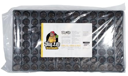 Plug Life Specialmix Plateau de propagation 104 cellules Mélange spécial perlite pour cultiver des graines, boutures et cultures tissulaires