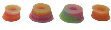SPITBOARDS Bushings tourbillonnants Fingerboard Duro Series 78A arc-en-ciel