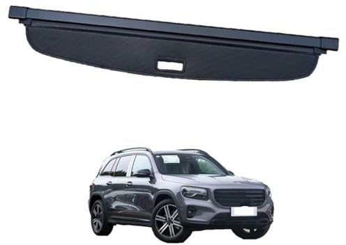 LJWAN Rideau Coffre Voiture pour Mercedes-Benz EQE (SUV) 2023-2025, Voiture Étagère Coffre Arrière Rétractable Cache-Bagages Housse Colis Cargo Rideau,Canvas Material
