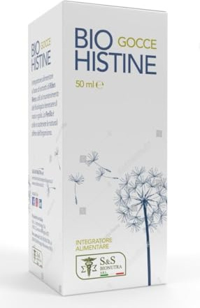 BIO HISTINE Gocce, Integratore Alimentare a Base di Estratti di Ribes Nero, 50 ml, Liquido, Per Benessere di Naso e Gola, Con Perilla