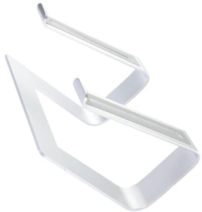 Toyvian Support Ergonomique en Alliage D'aluminium pour Ordinateur Portable Ventilé, Robuste et Détachable, Surélevé pour Bureau, Refroidissement et Usage Quotidien